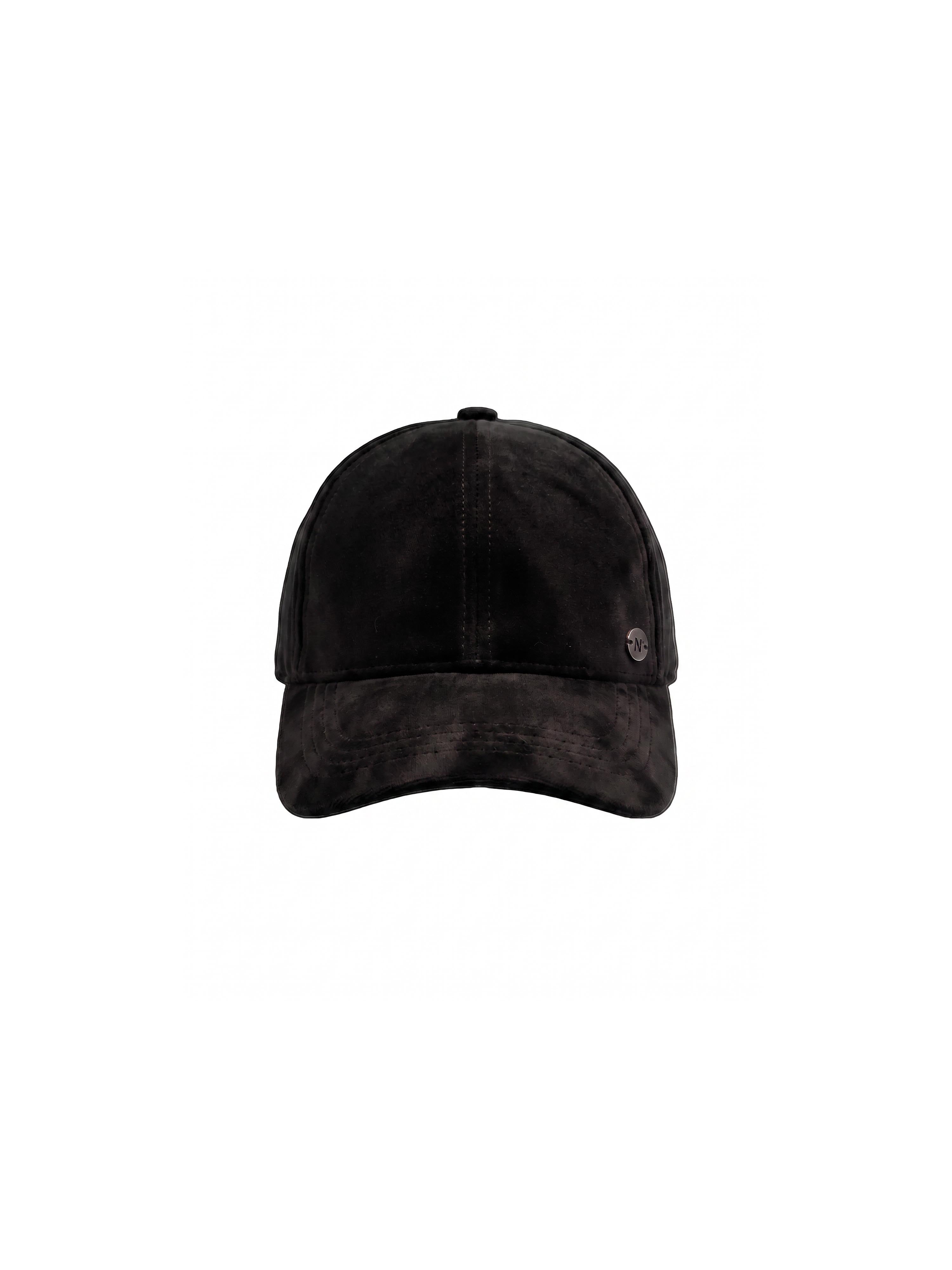 Velvet Baseball Cap-Black