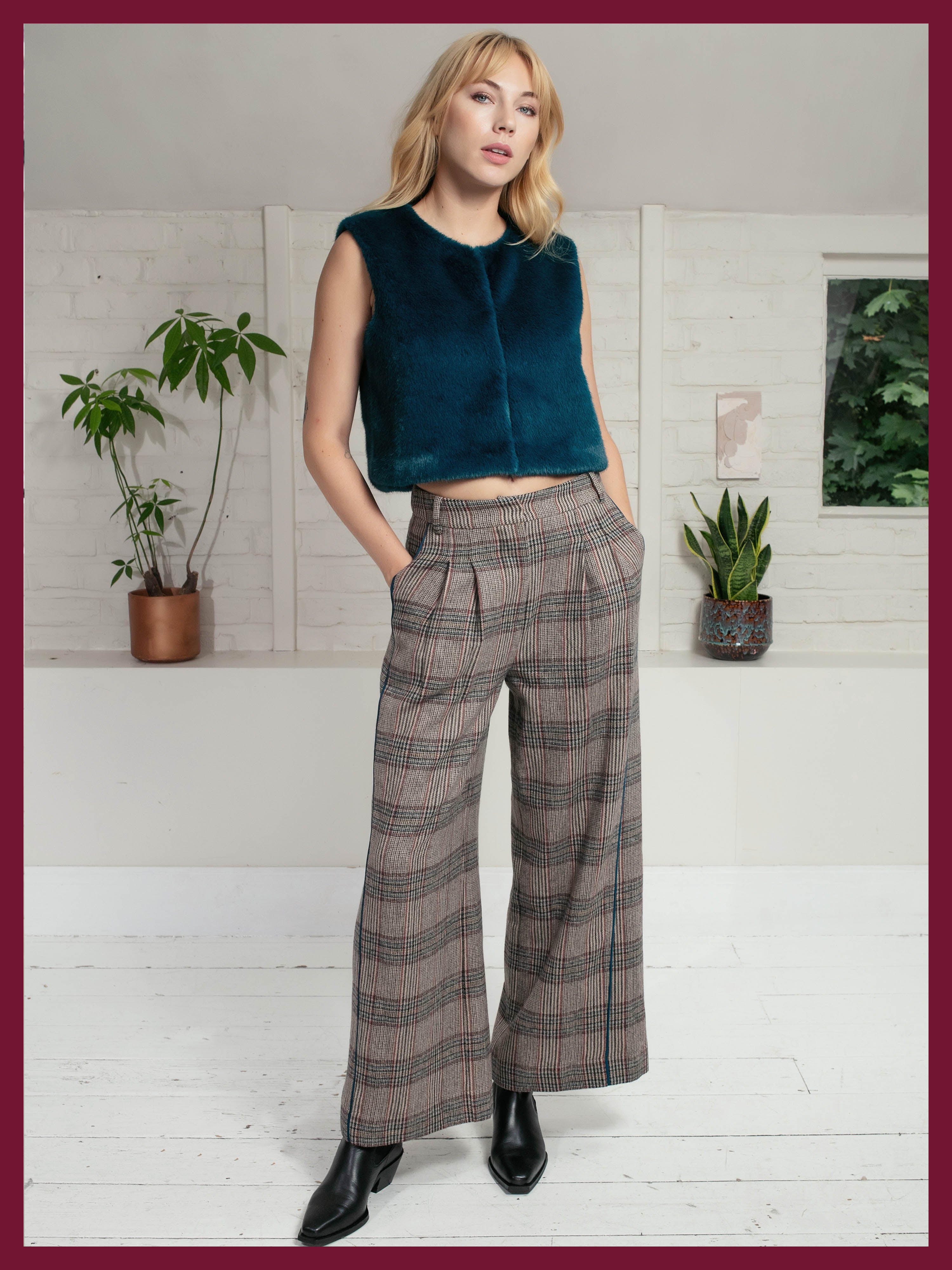 Regan Check Trousers