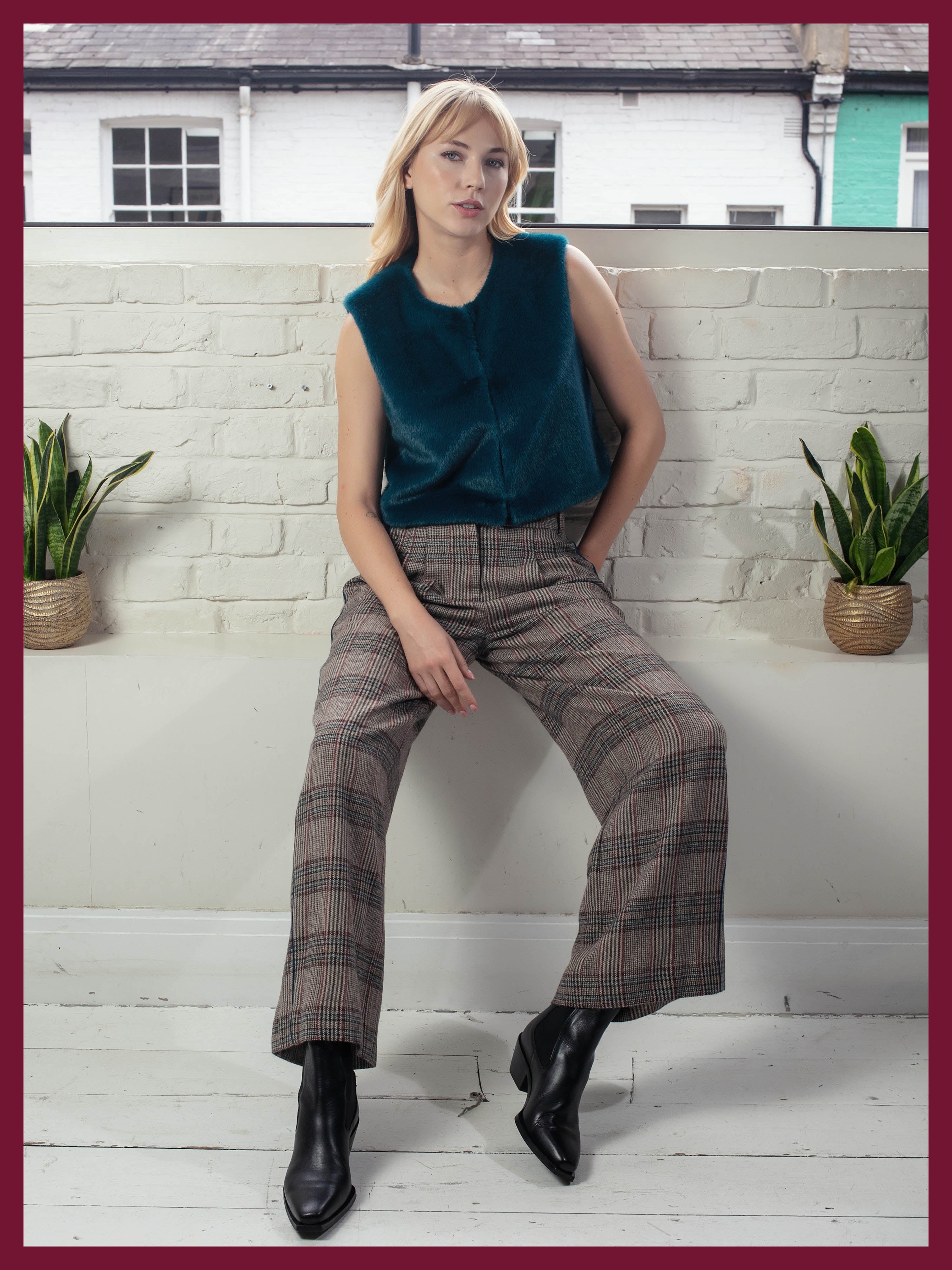 Regan Check Trousers
