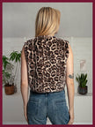 Edelweiss Faux Fur Gilet - Natural Leopard