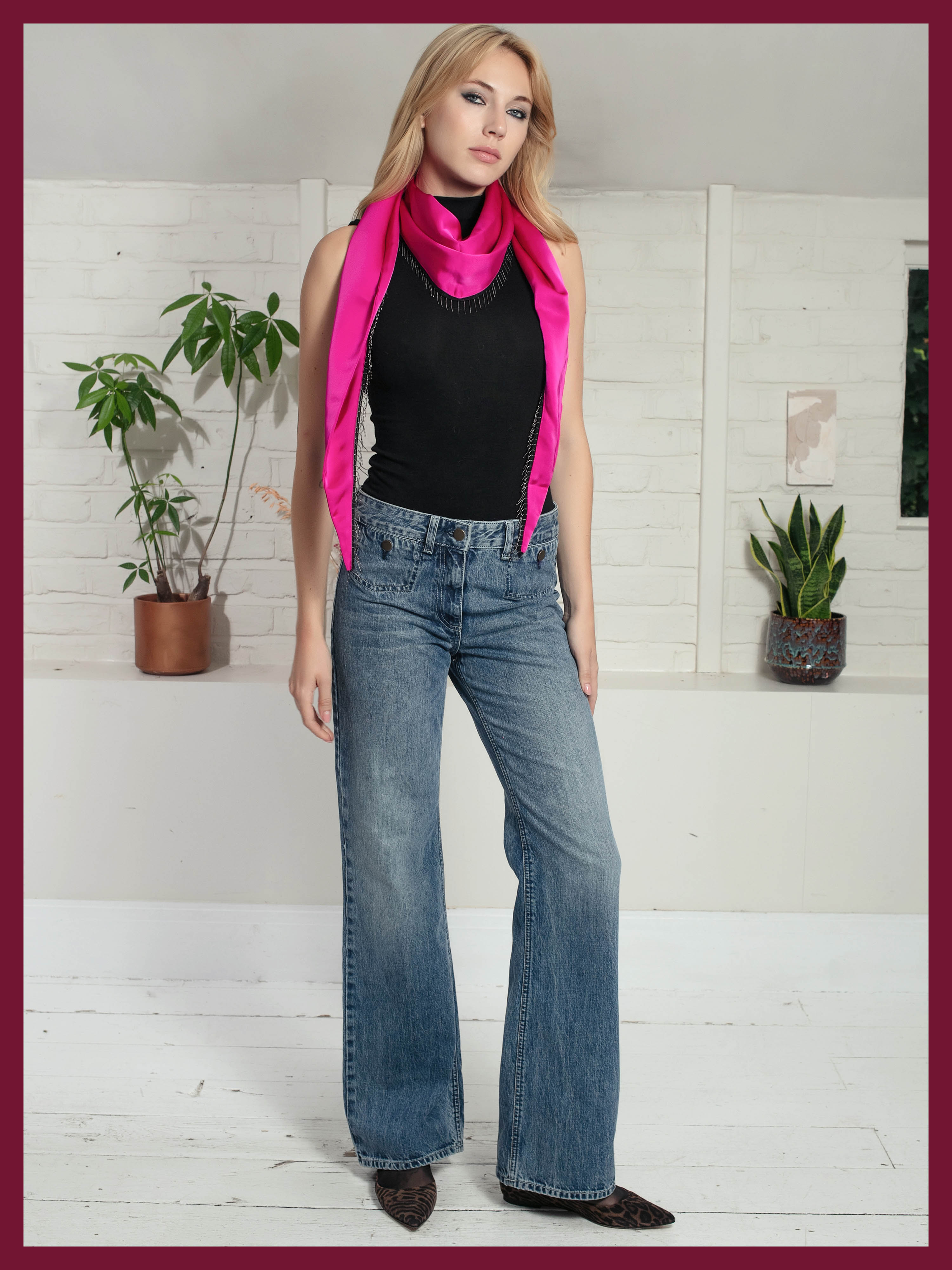 Frankin Scarf In Fuchsia