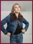 Klara Fur Collar In Chocolate