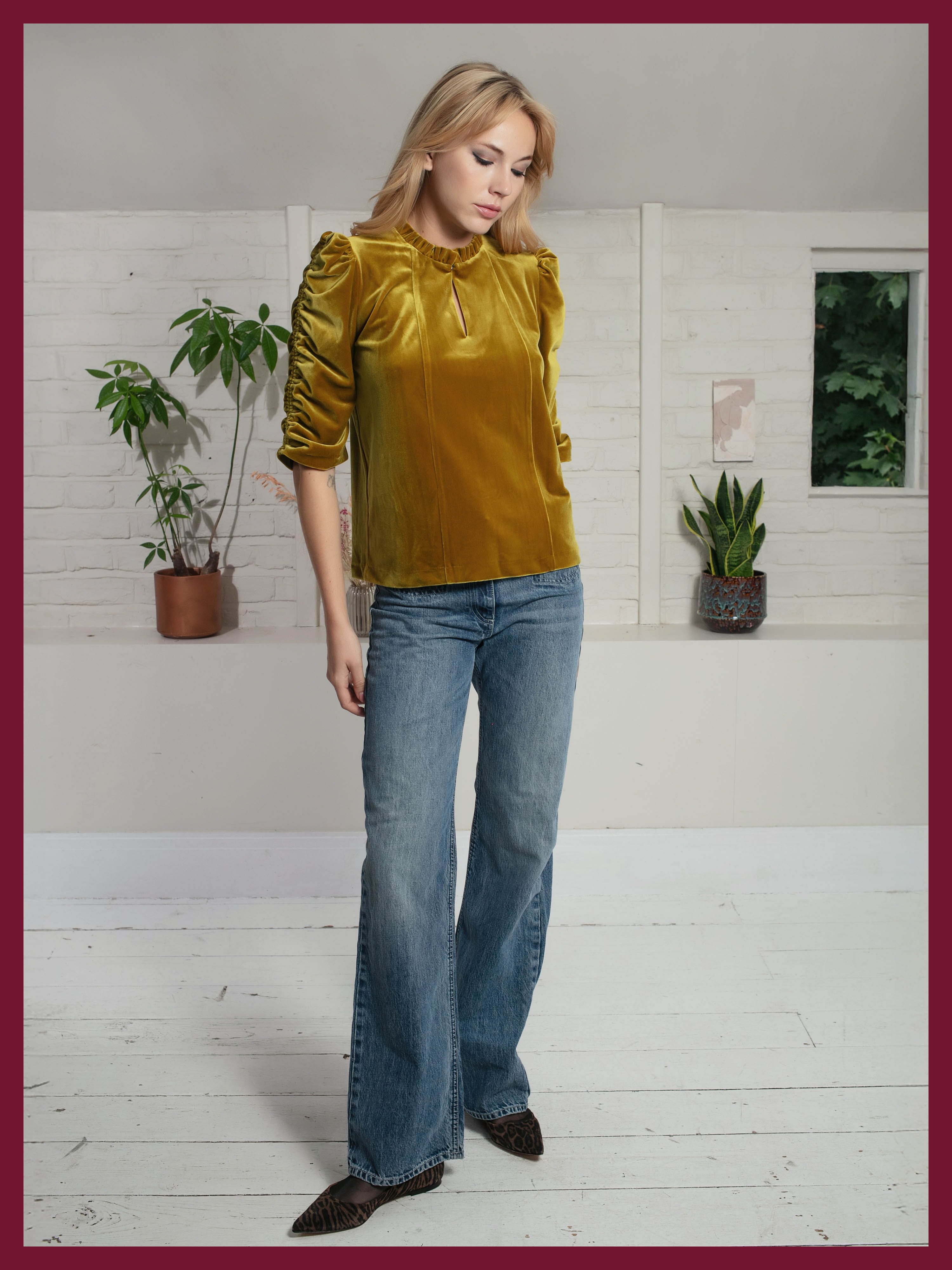 Lexy Top in Olive