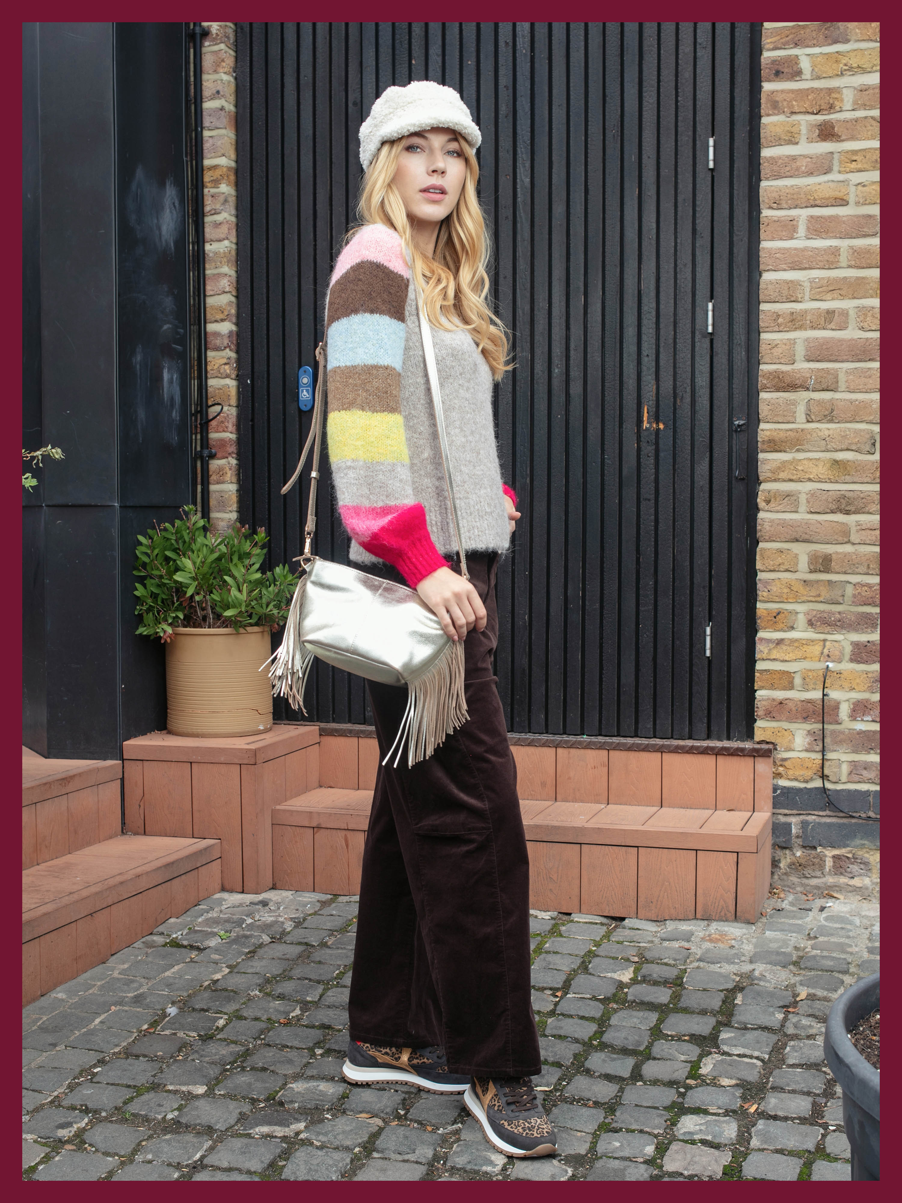 Kingston Tassle Cross Body Bag - Gold