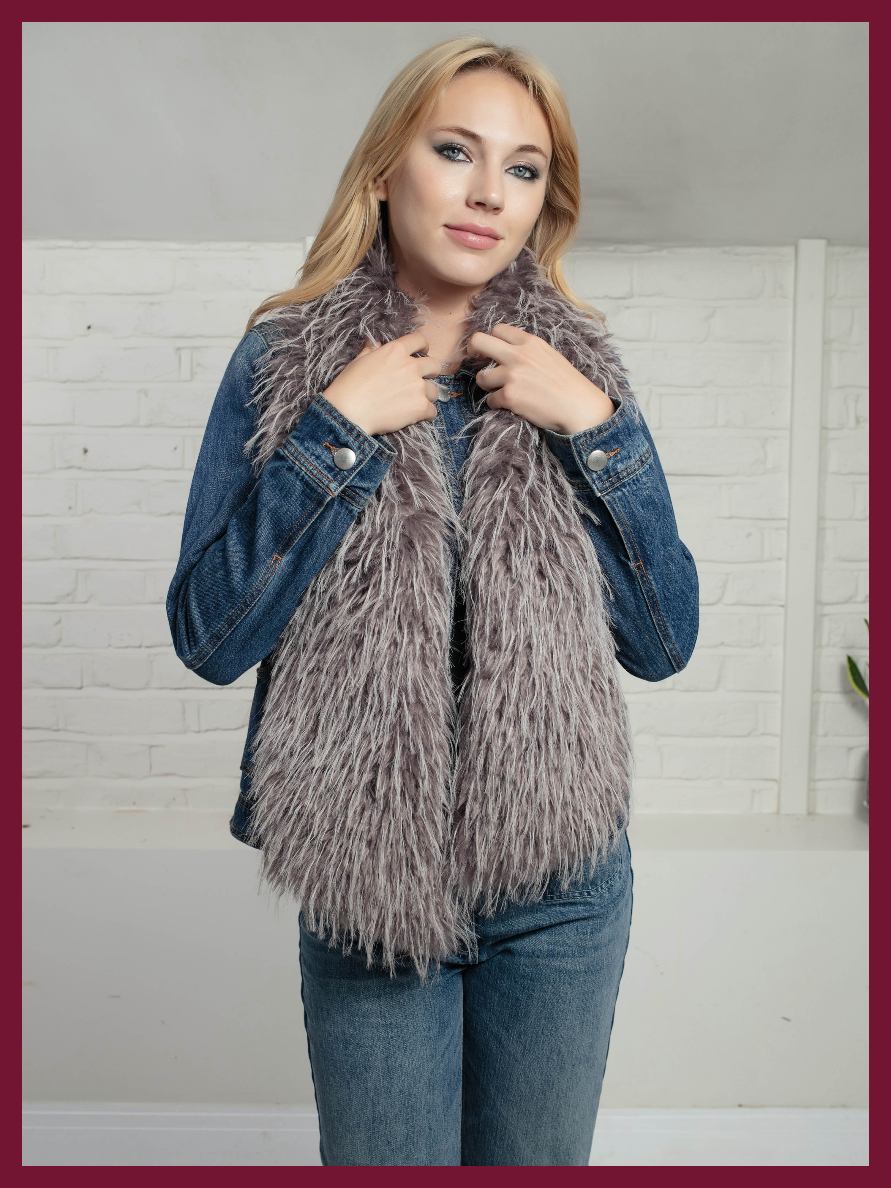 Scandi Scarf In Grey