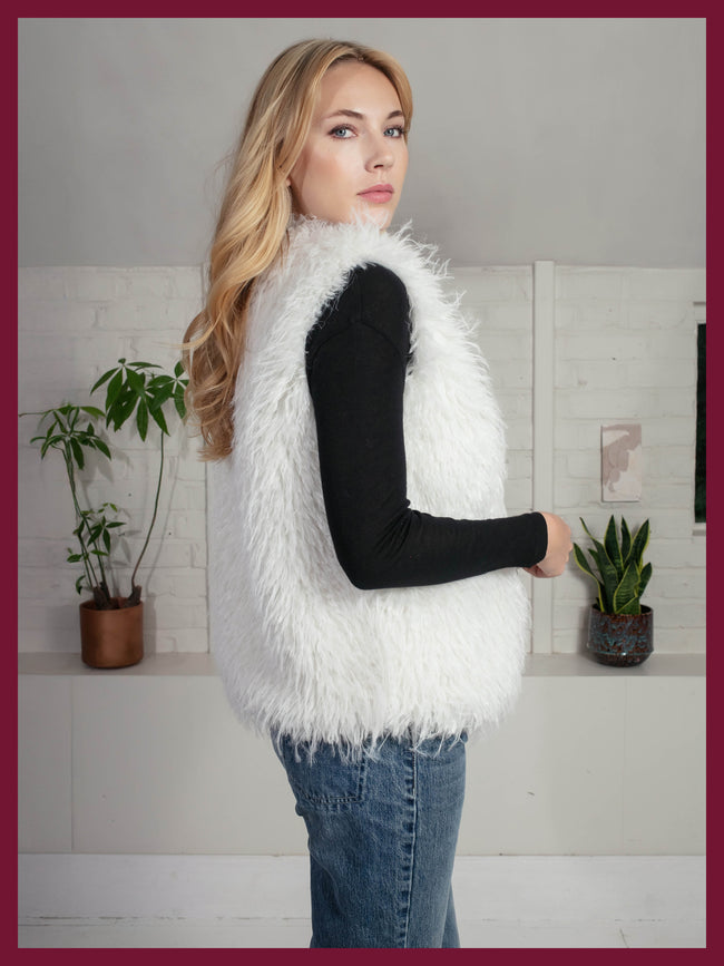 Scandi Gilet In Cream