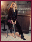 Sonia Tuxedo In Plum Leopard