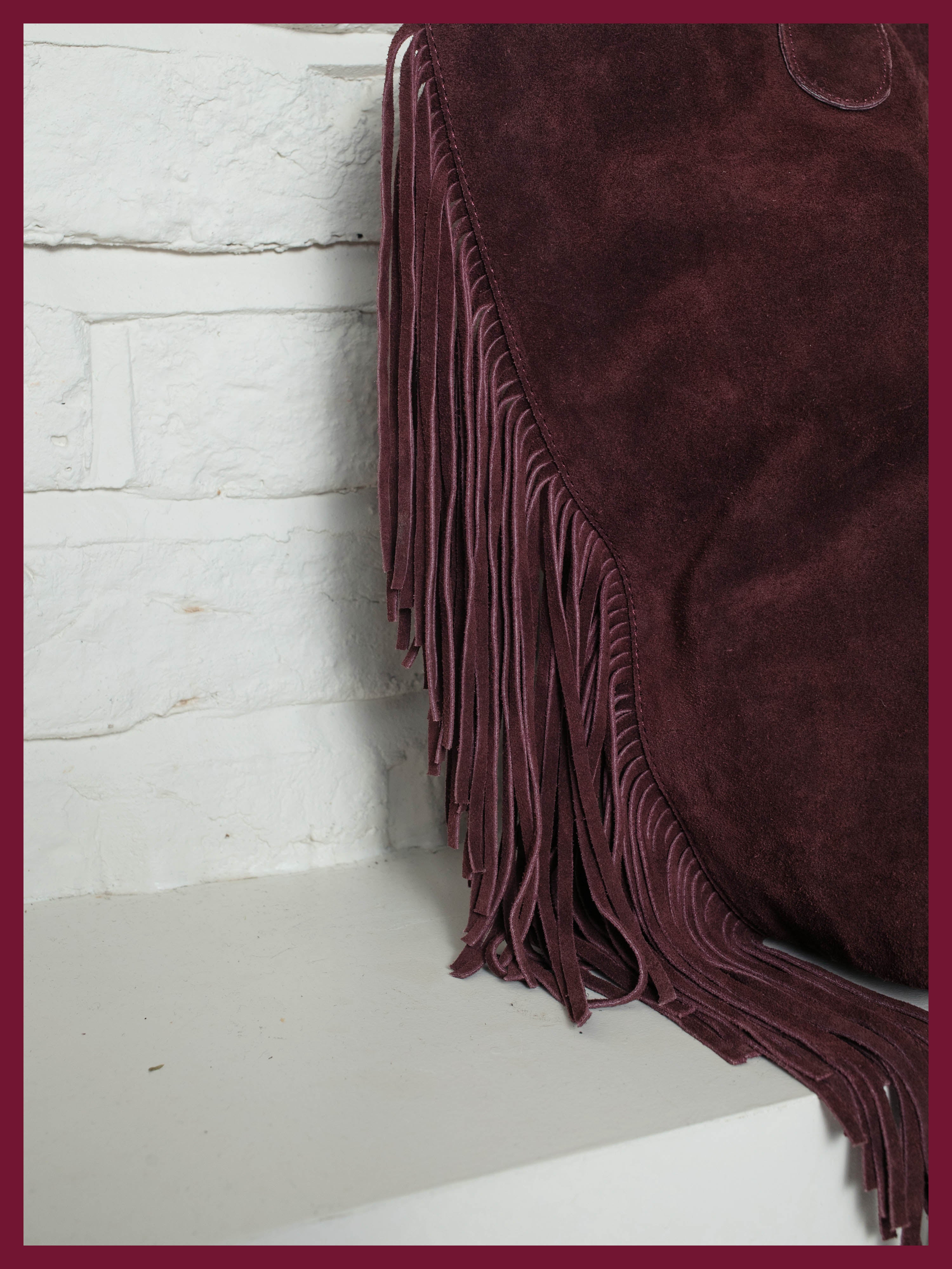 Vancouver Suede Tote - Plum