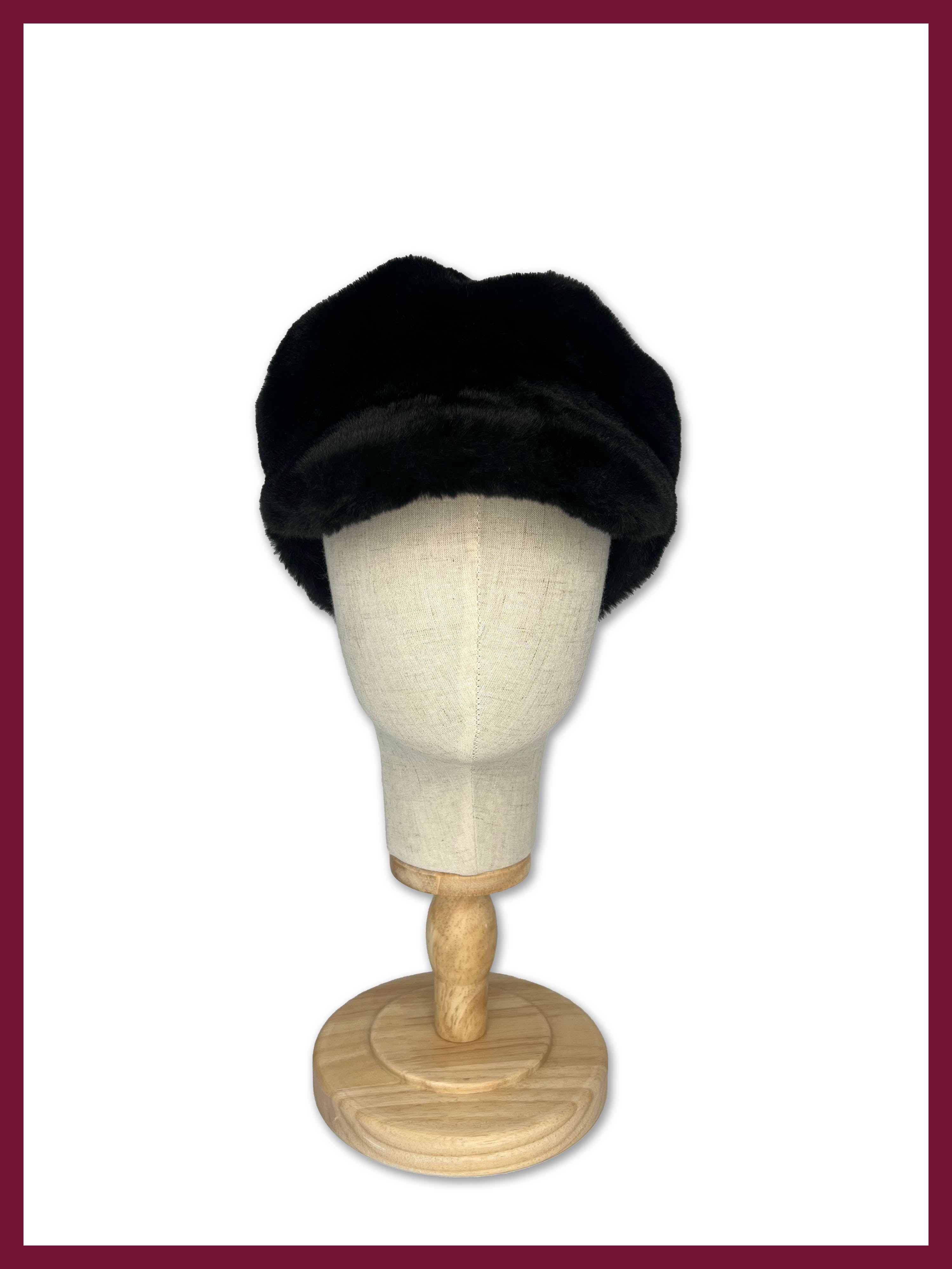 Apollo Fur Cap - Black