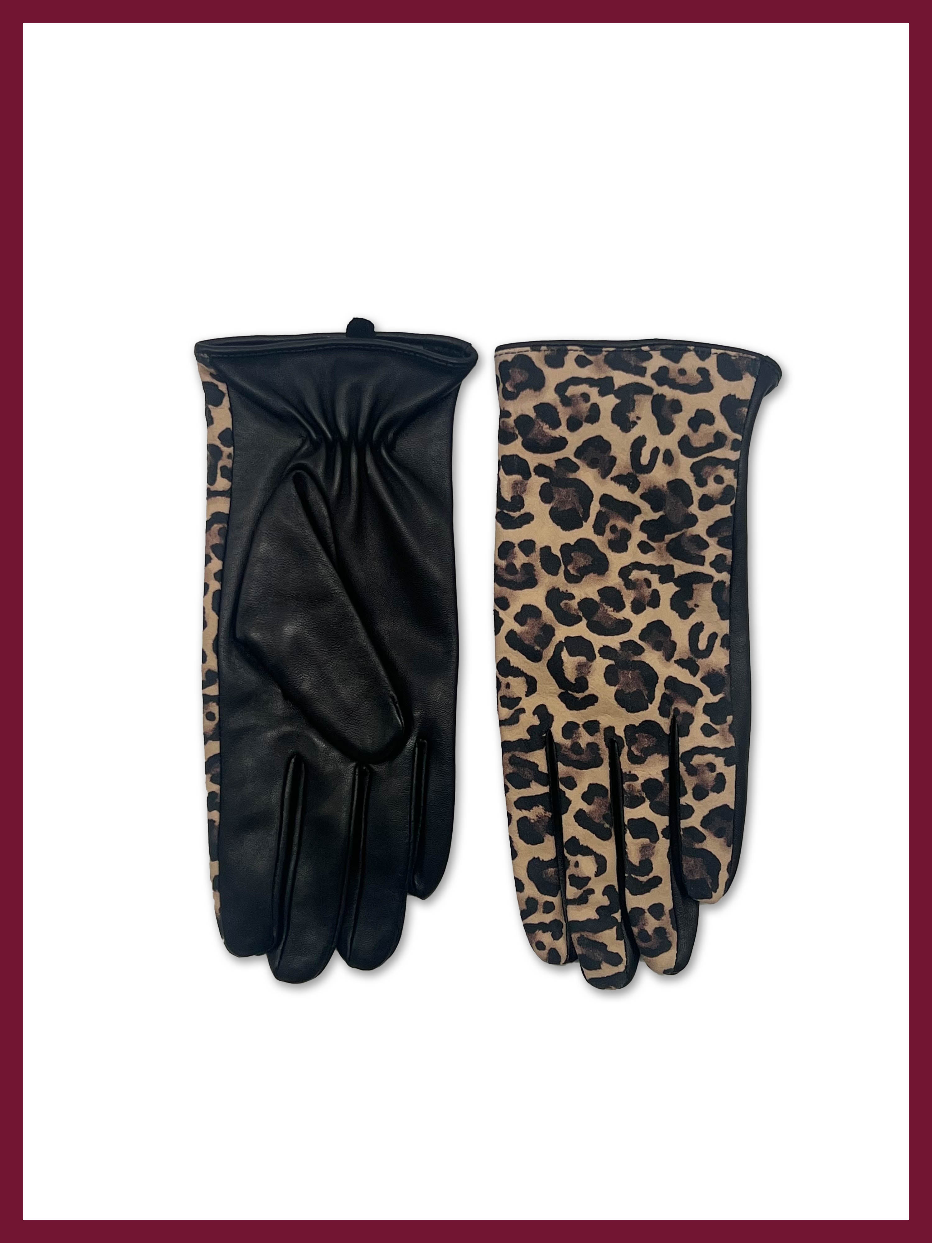 Brooke Leopard Gloves
