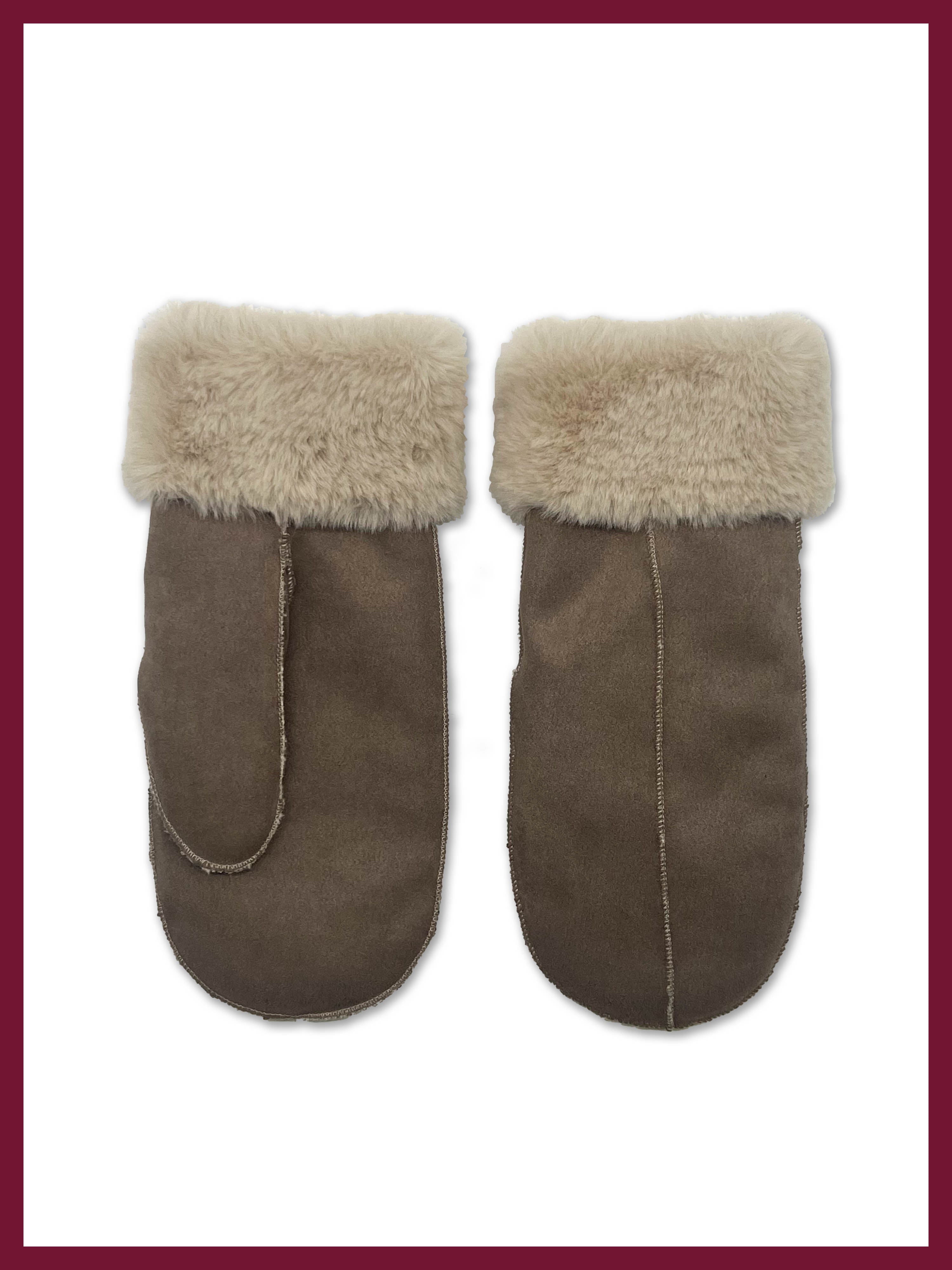 Fleur Mittens In Mink