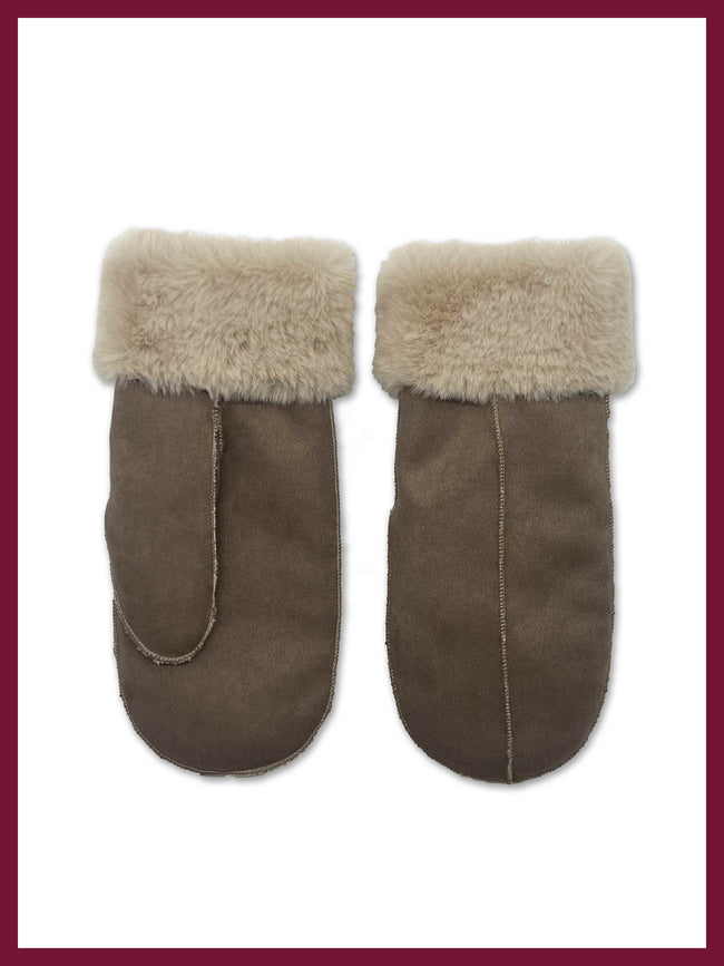 Fleur Mittens In Mink