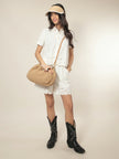 Yasmina Clutch Bag - Natural