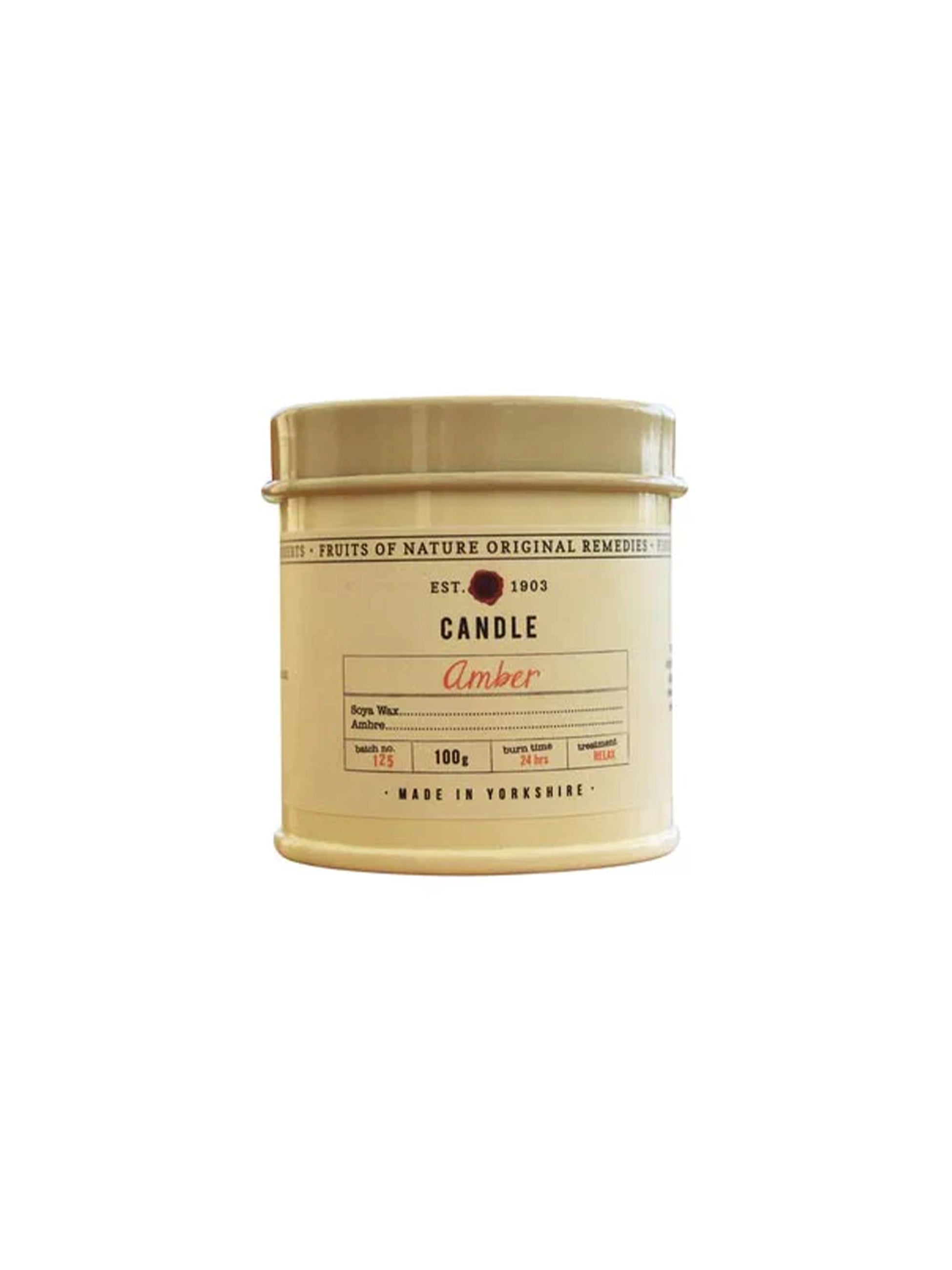 Amber Small Candle Tin