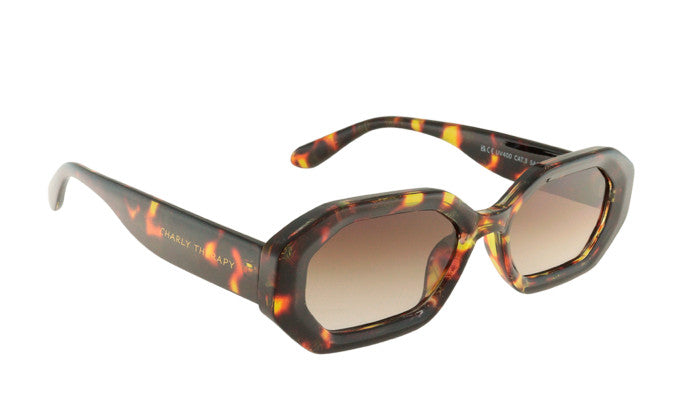 Billie Geometric Sunglasses In Tortoise