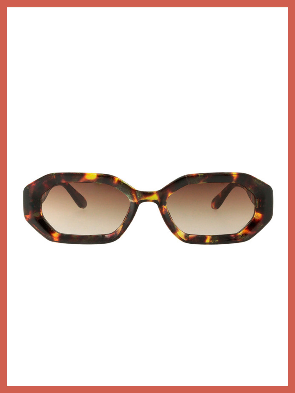 Billie Geometric Sunglasses In Tortoise