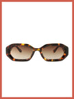 Billie Geometric Sunglasses In Tortoise