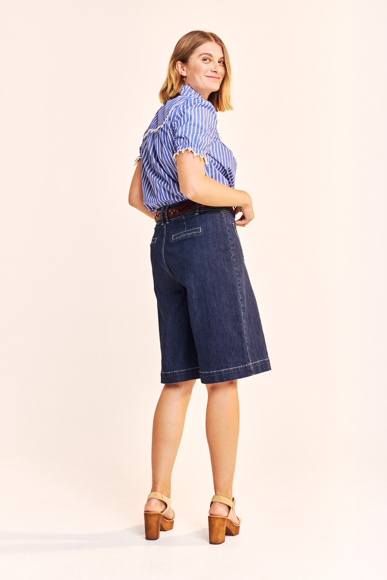 Osaka Blouse - Blue/White