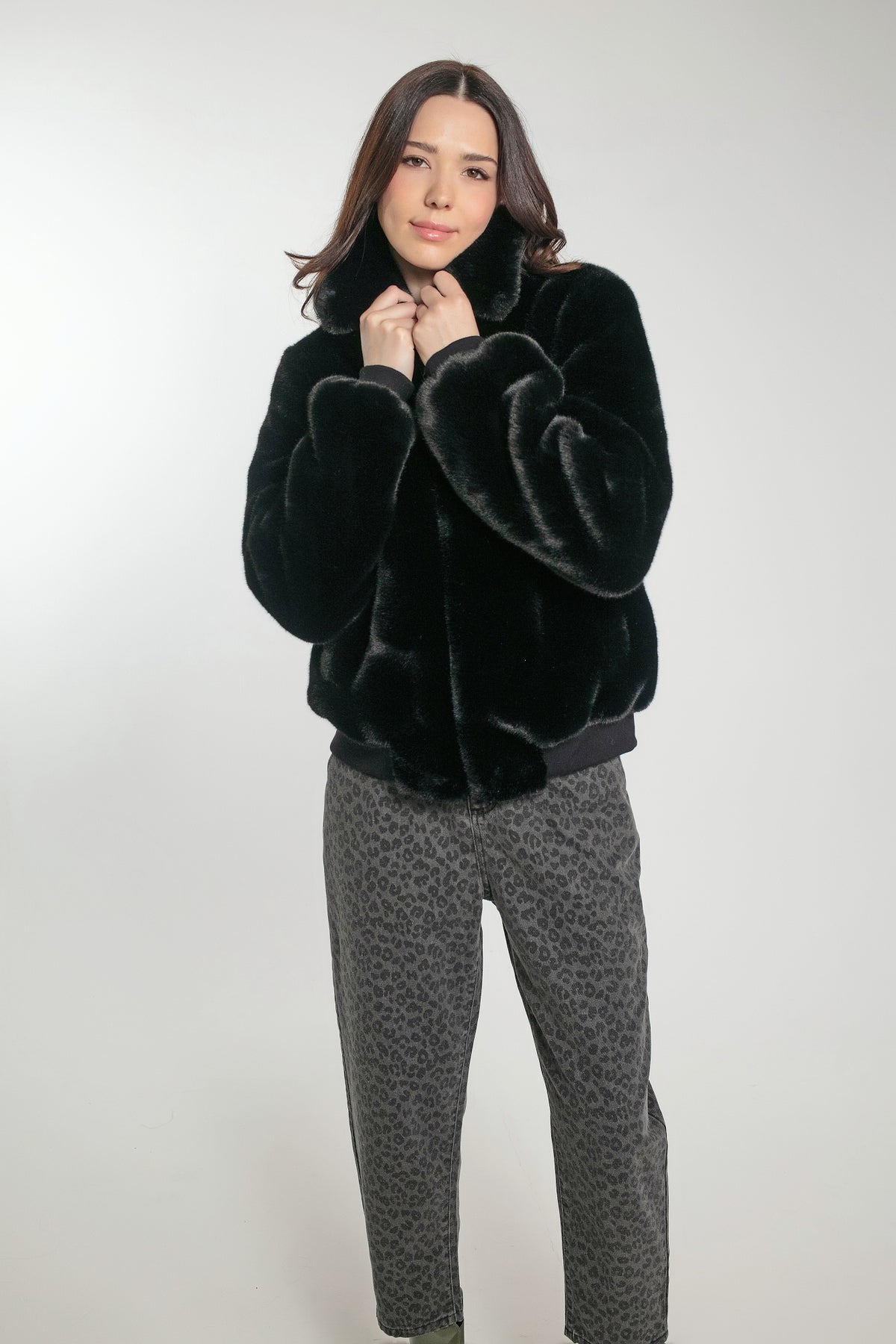 Caroline Trousers in Leo Grey