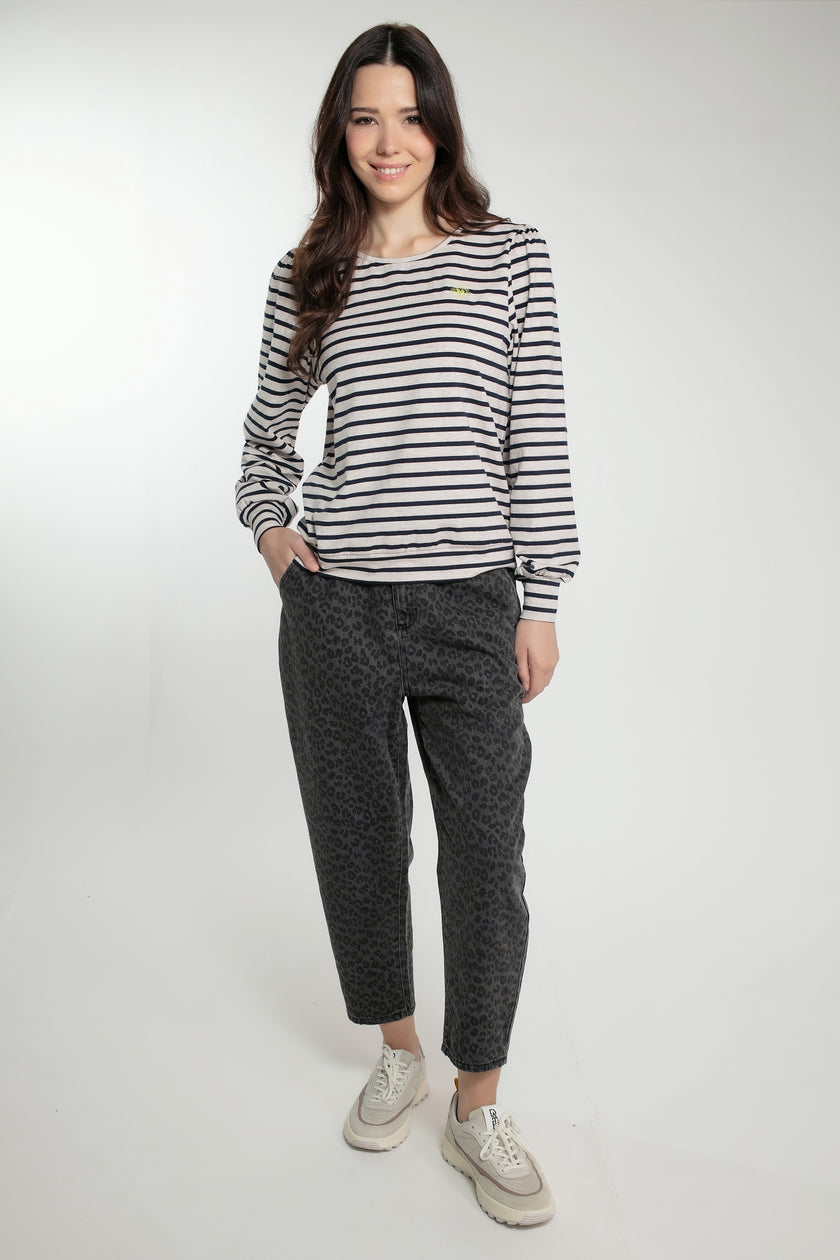 Caroline Trousers in Leo Grey
