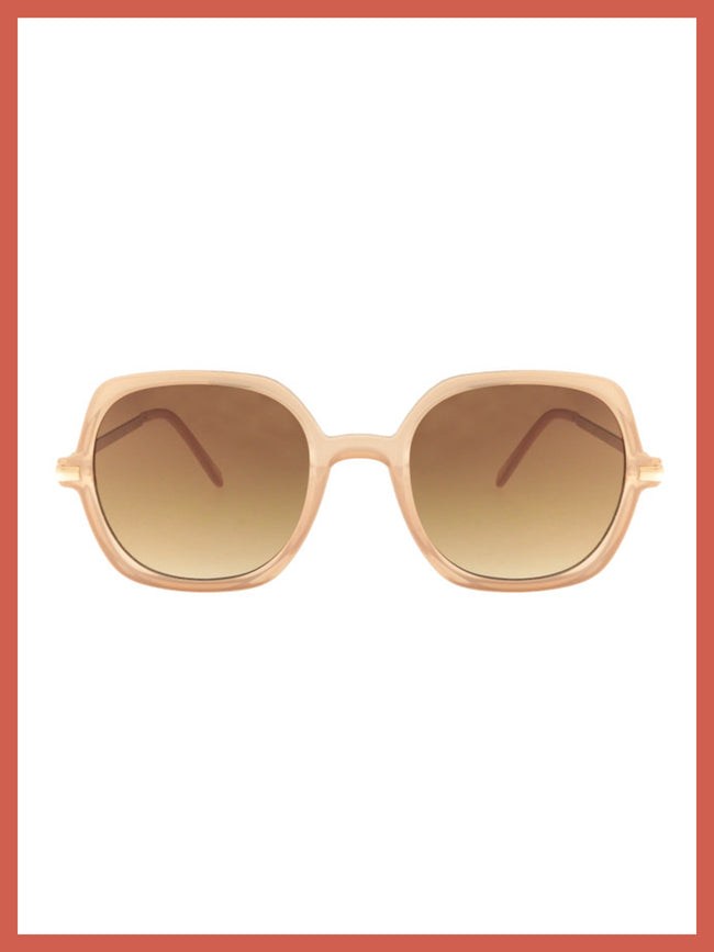 Cher Oversize Square Sunglasses In Pink