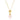 Azuni Faceted Stone Disc Necklace-Pink