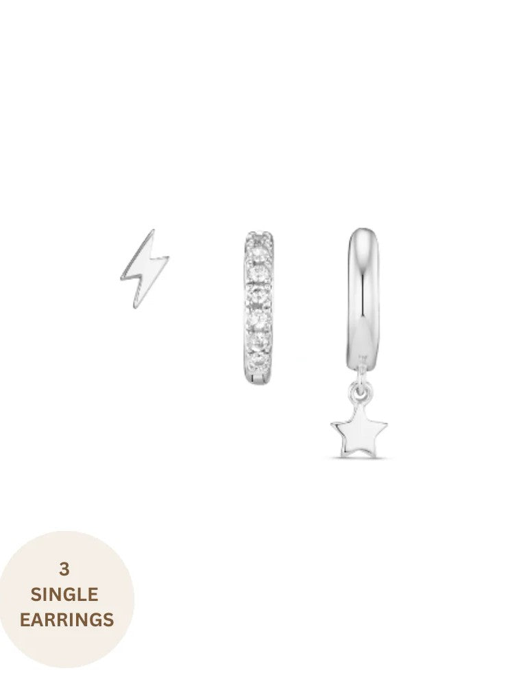 Orelia Lightning and Star Ear Party (SILVER)