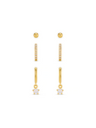 Pave Micro & Opal Drop Earring Pack