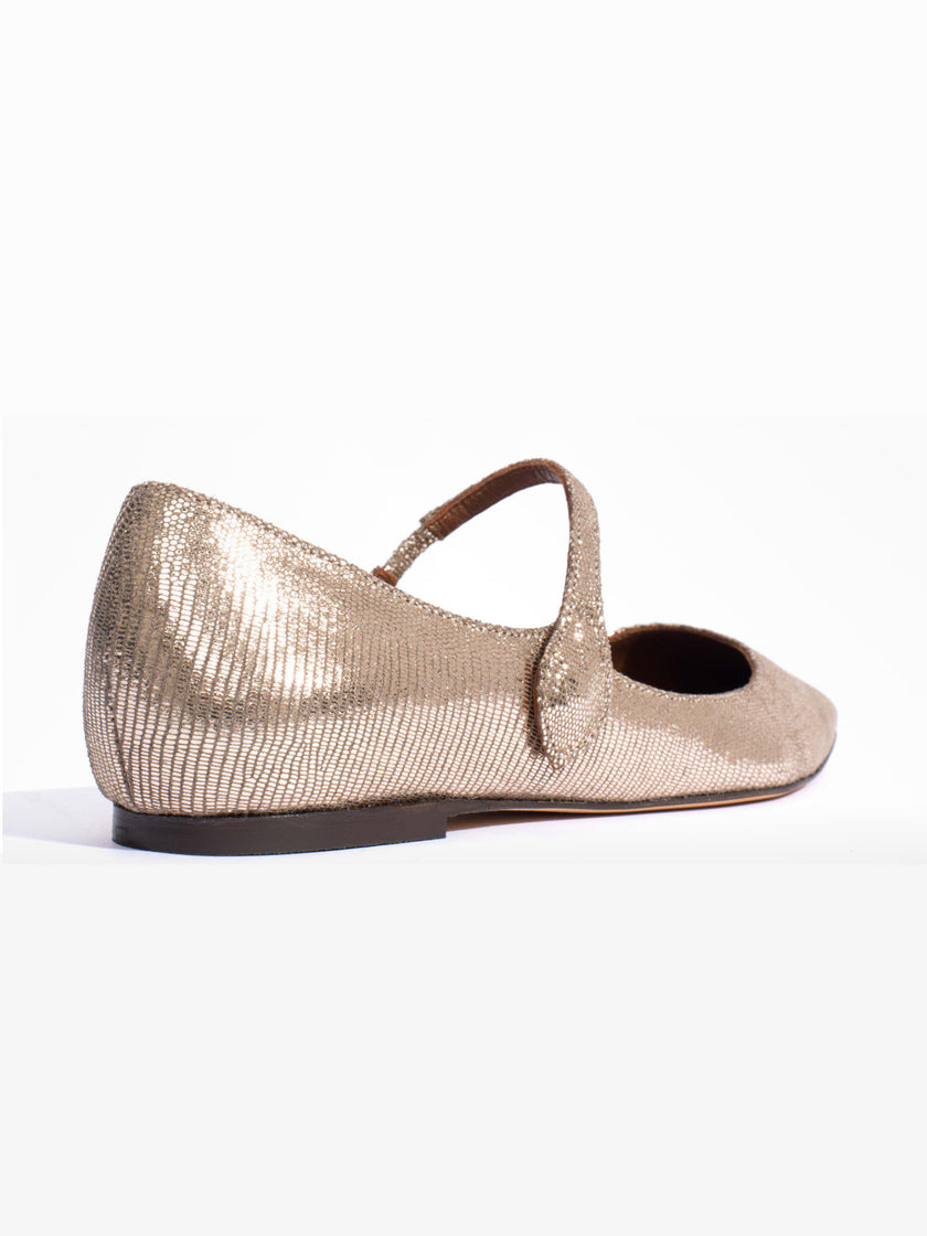 Fifi Lizard Metallic - Gold Champagne