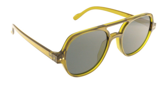 Freddie Aviator Sunglasses In Olive