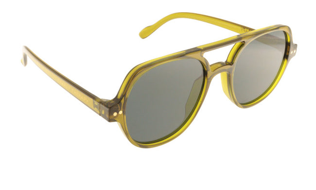 Freddie Aviator Sunglasses In Olive