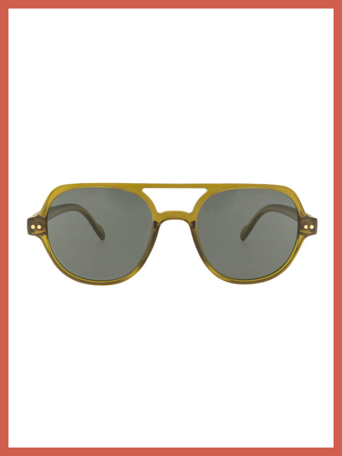 Freddie Aviator Sunglasses In Olive