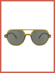 Freddie Aviator Sunglasses In Olive