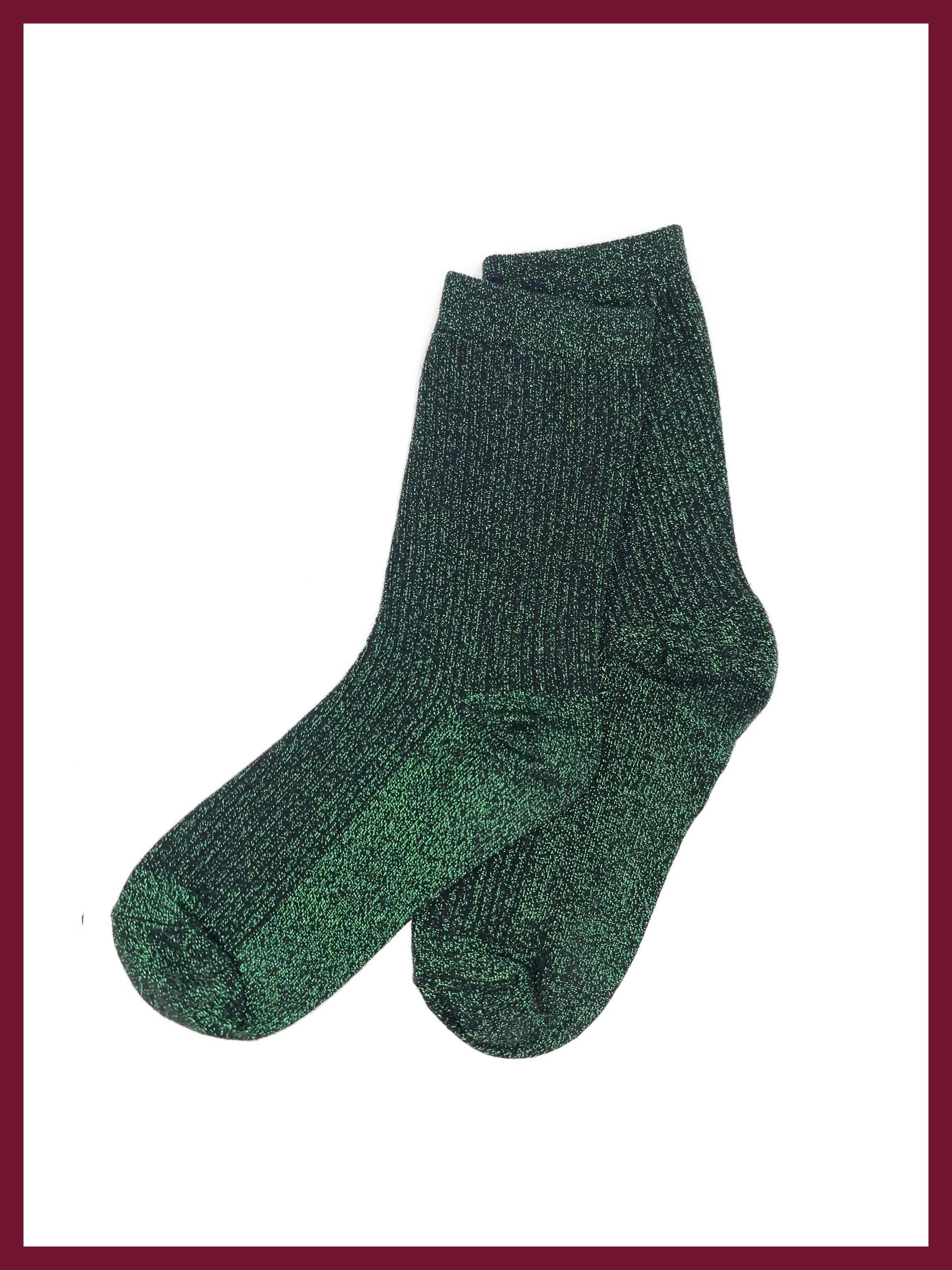 Glitterati Socks in Green