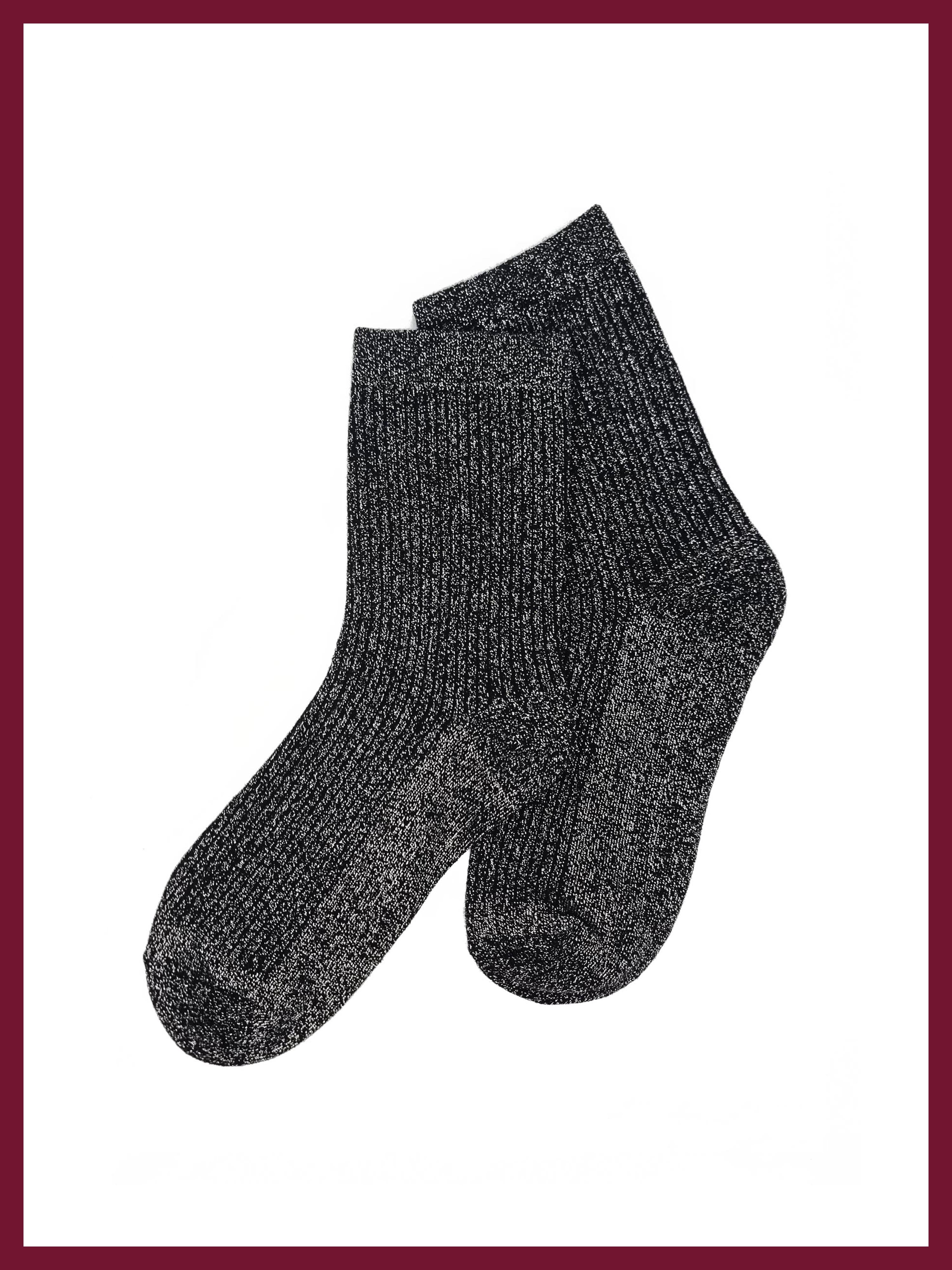 Glitterati Sock in Black