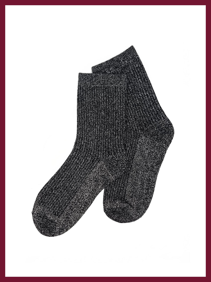 Glitterati Sock in Black