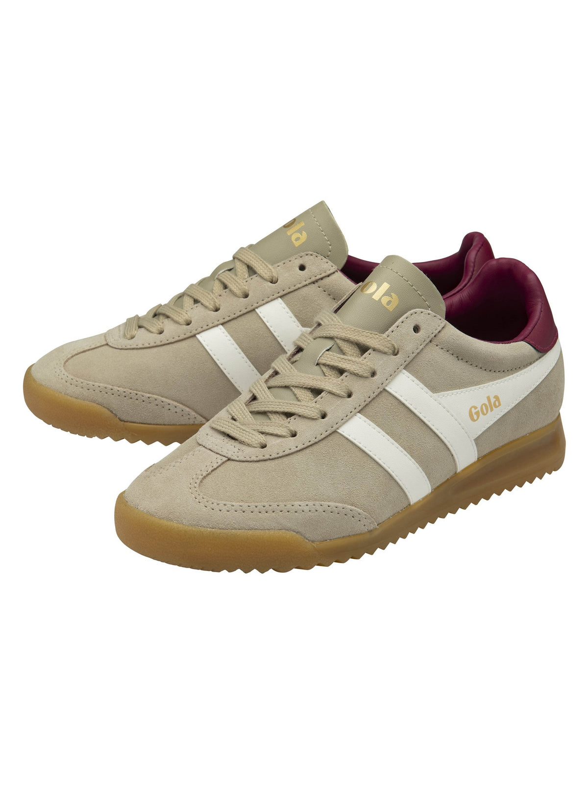 Gola Womens Torpedo Trainer-Bone/Off White/Cerise