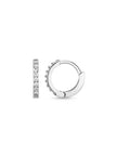 Orelia Pave Mini Micro Hoop Earring