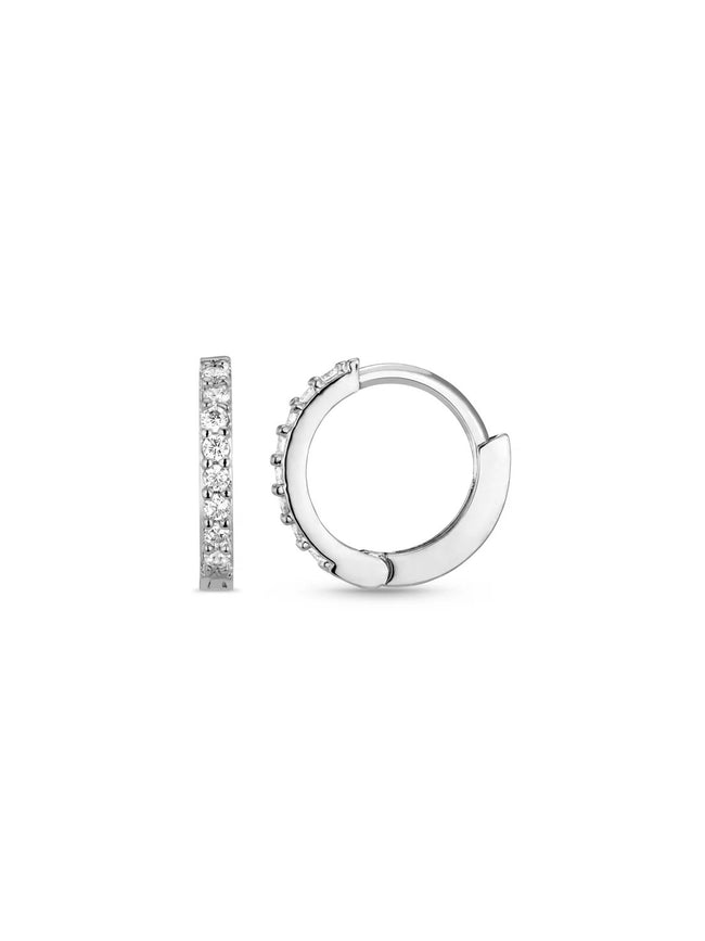 Orelia Pave Mini Micro Hoop Earring