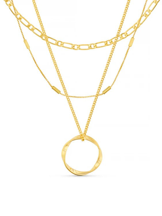 Orelia Open Circle Chain 3pk