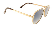 Maverick Classic Aviator Sunglasses In Gold