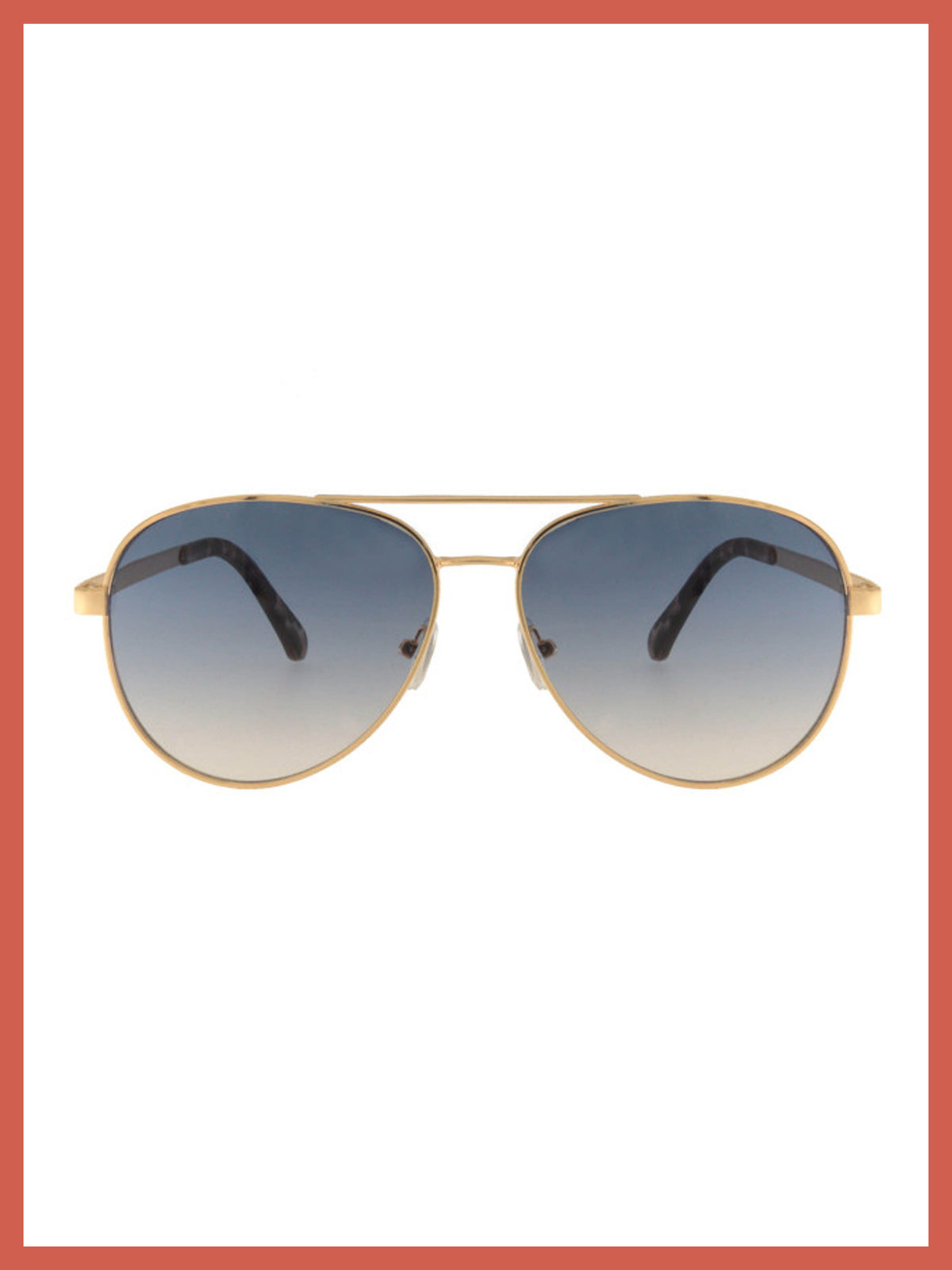 Maverick Classic Aviator Sunglasses In Gold