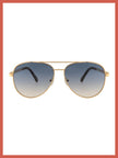 Maverick Classic Aviator Sunglasses In Gold