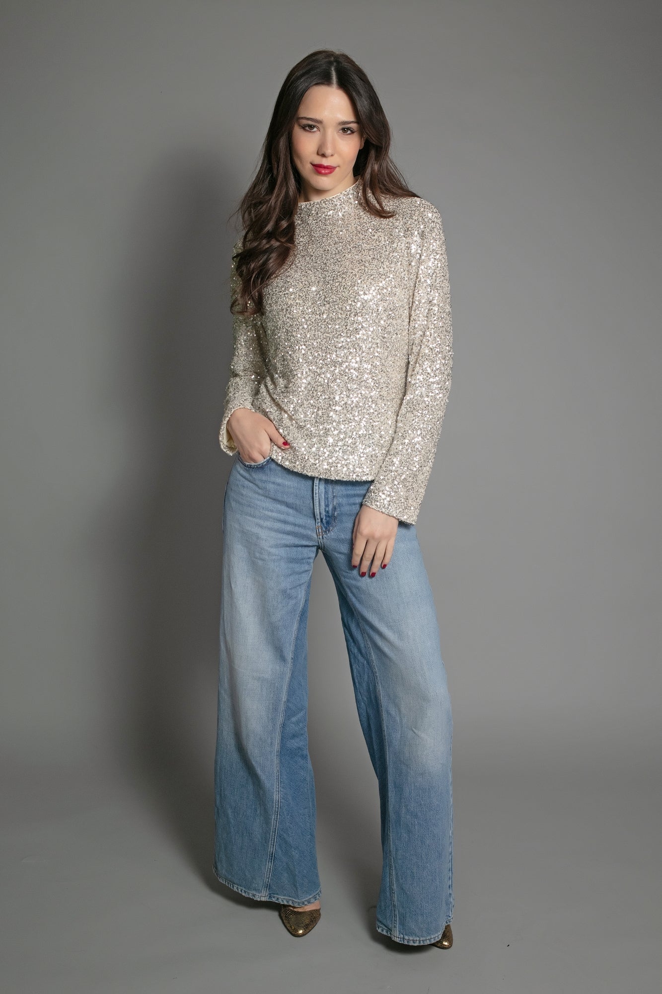 Mercer Top In Gold