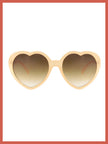 Sue Heart Sunglasses In Pink