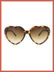 Sue Heart Sunglasses In Tortoise