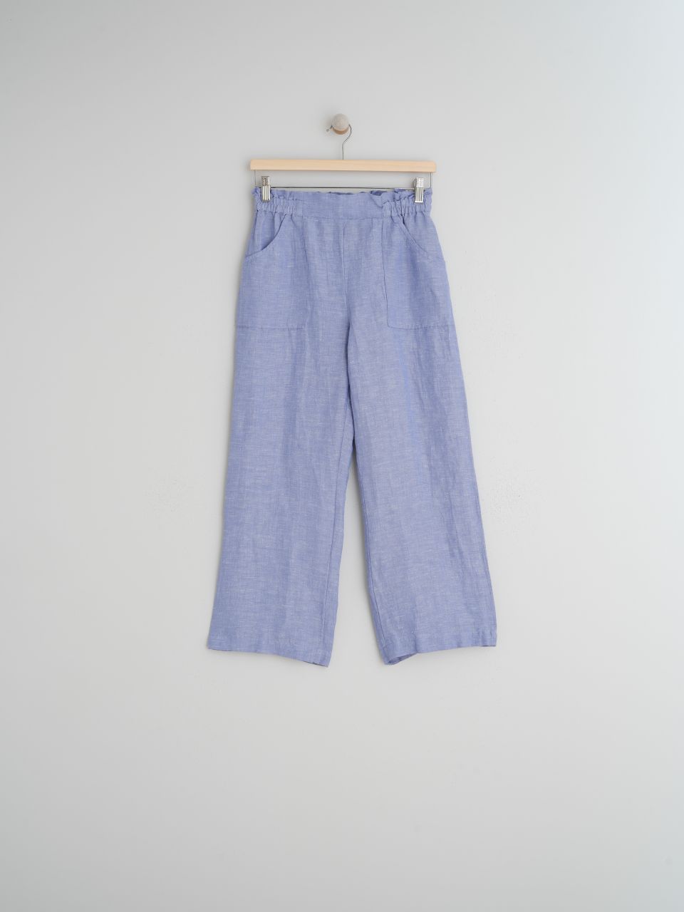 DANNY CROPPED LINEN TROUSERS