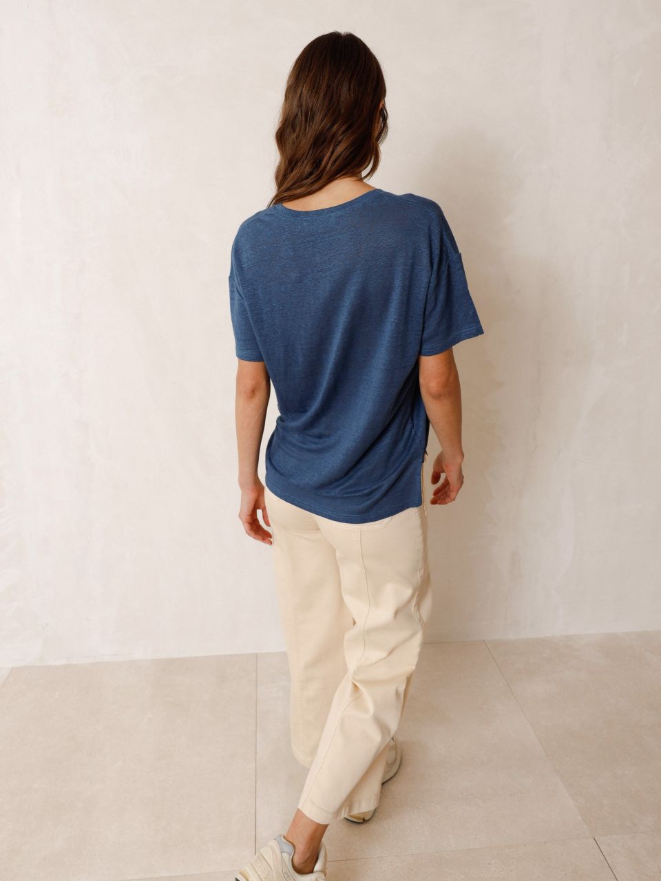 Basic V Neck TShirt - Indigo