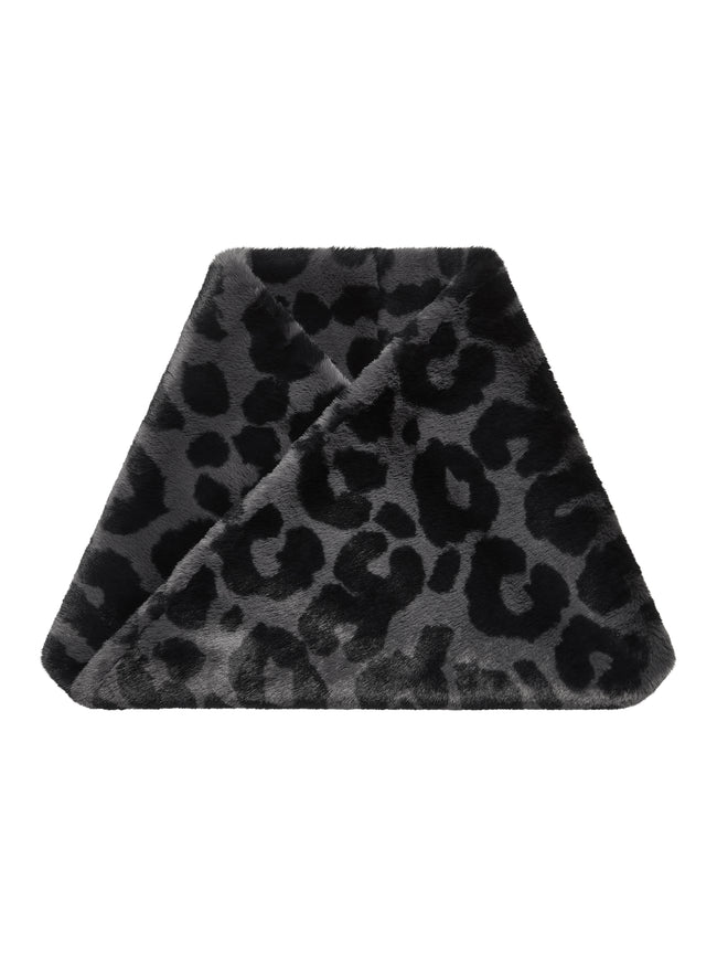 TABITHA FAUX FUR SNOOD-GREY