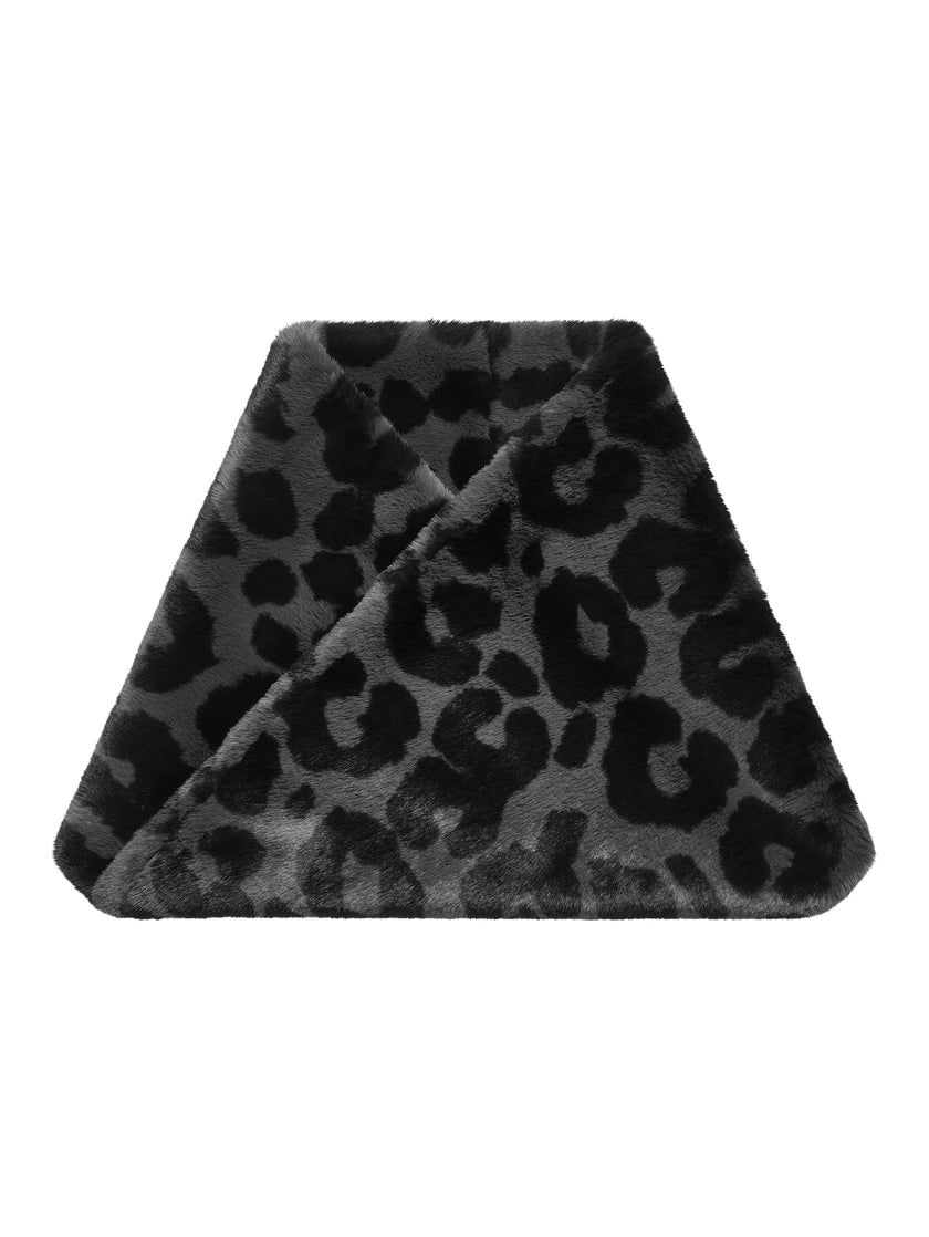 TABITHA FAUX FUR SNOOD-GREY